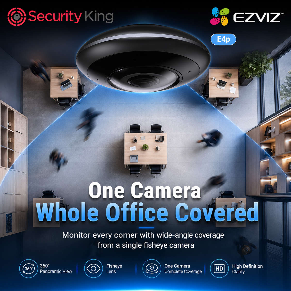 EZVIZ E4p 6mp Panoramic Camera