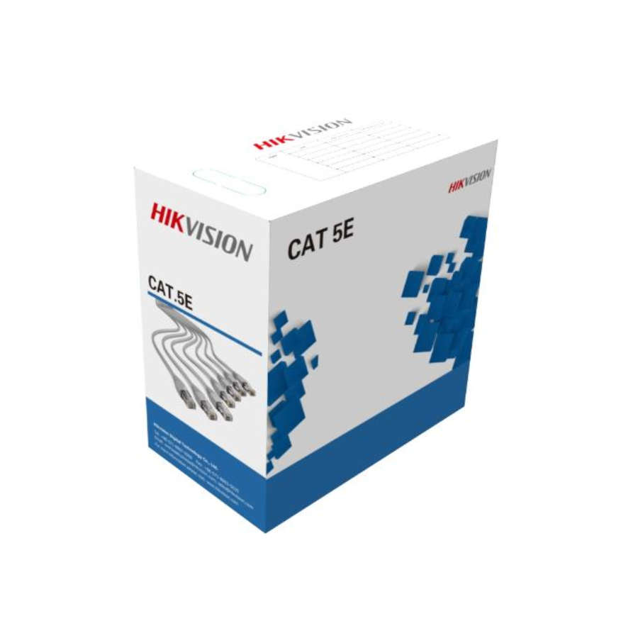 Hikvision 305m CAT5E UTP Network Cable (Solid Copper, 0.45 mm, CMX)