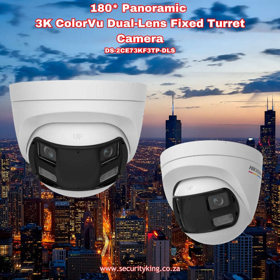 Hikvision 3K ColorVu 180° Dual-Lens Fixed Turret Camera