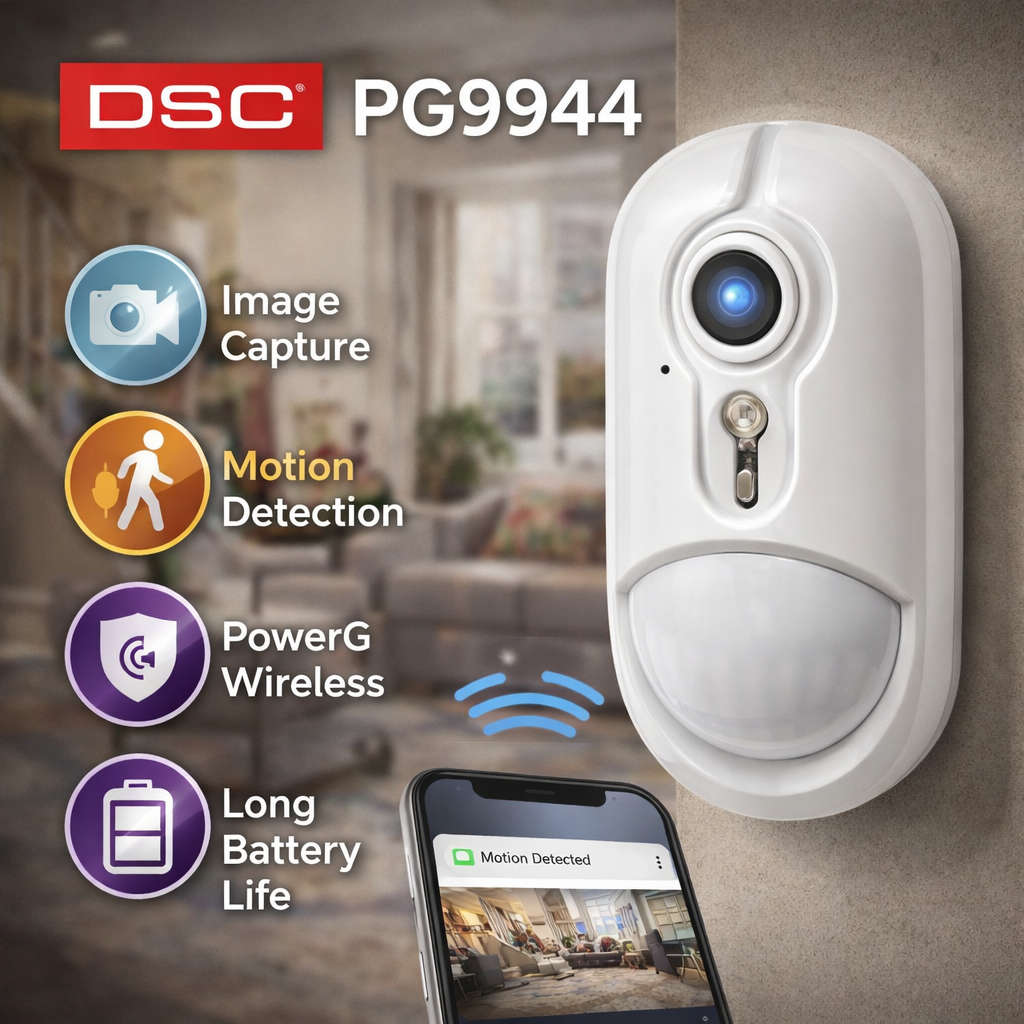 DSC Neo Wireless Indoor PIR Detector Camera