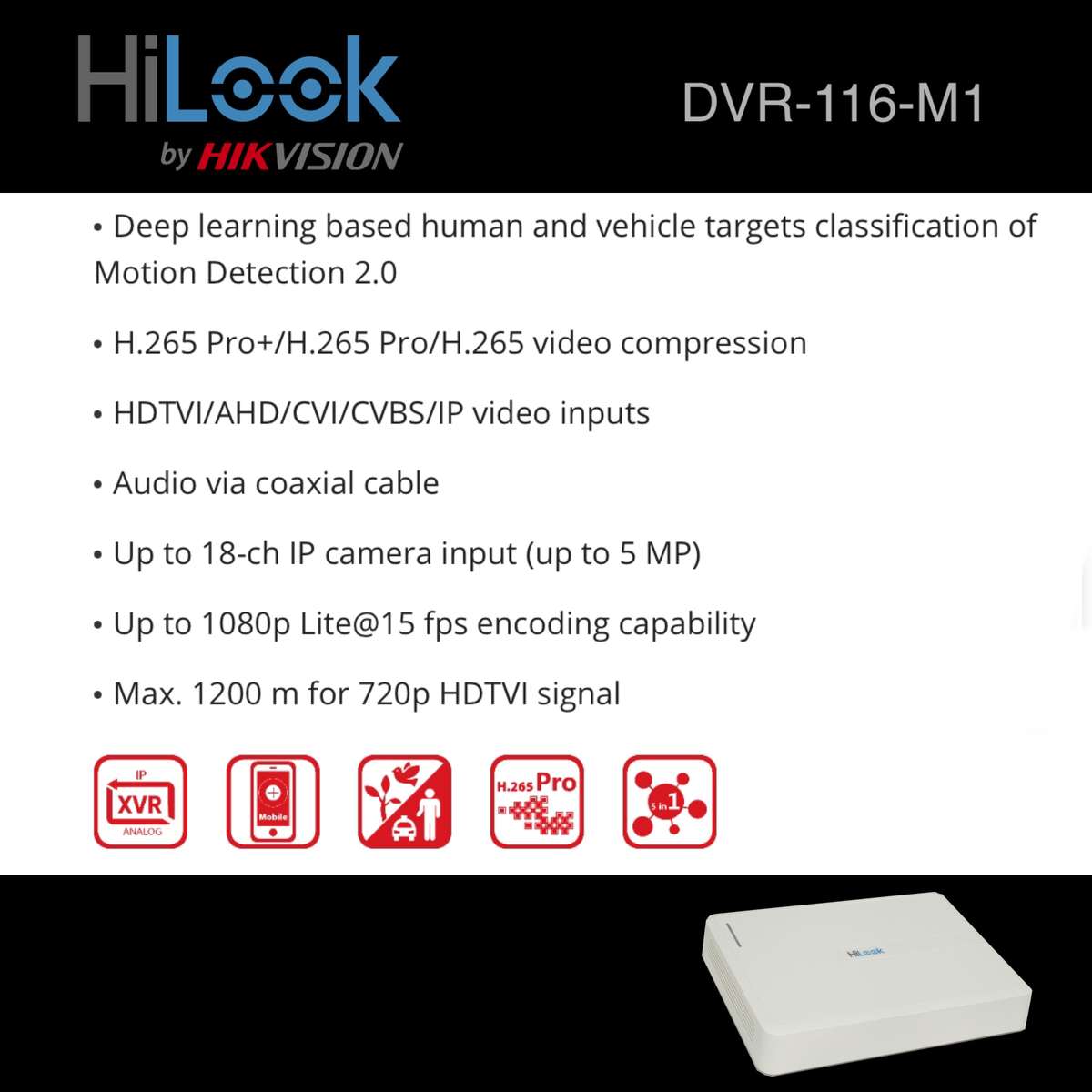 HiLook 16 Channel Turbo HD DVR