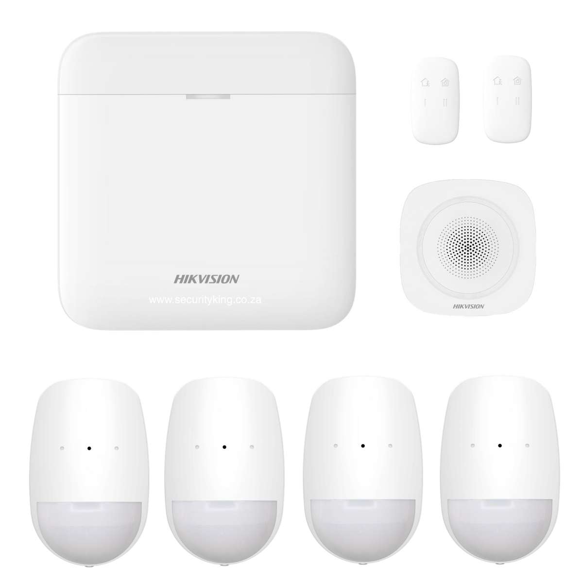 Hikvision AX PRO 64 Zone Indoor Alarm Starter Kit  Four Passives