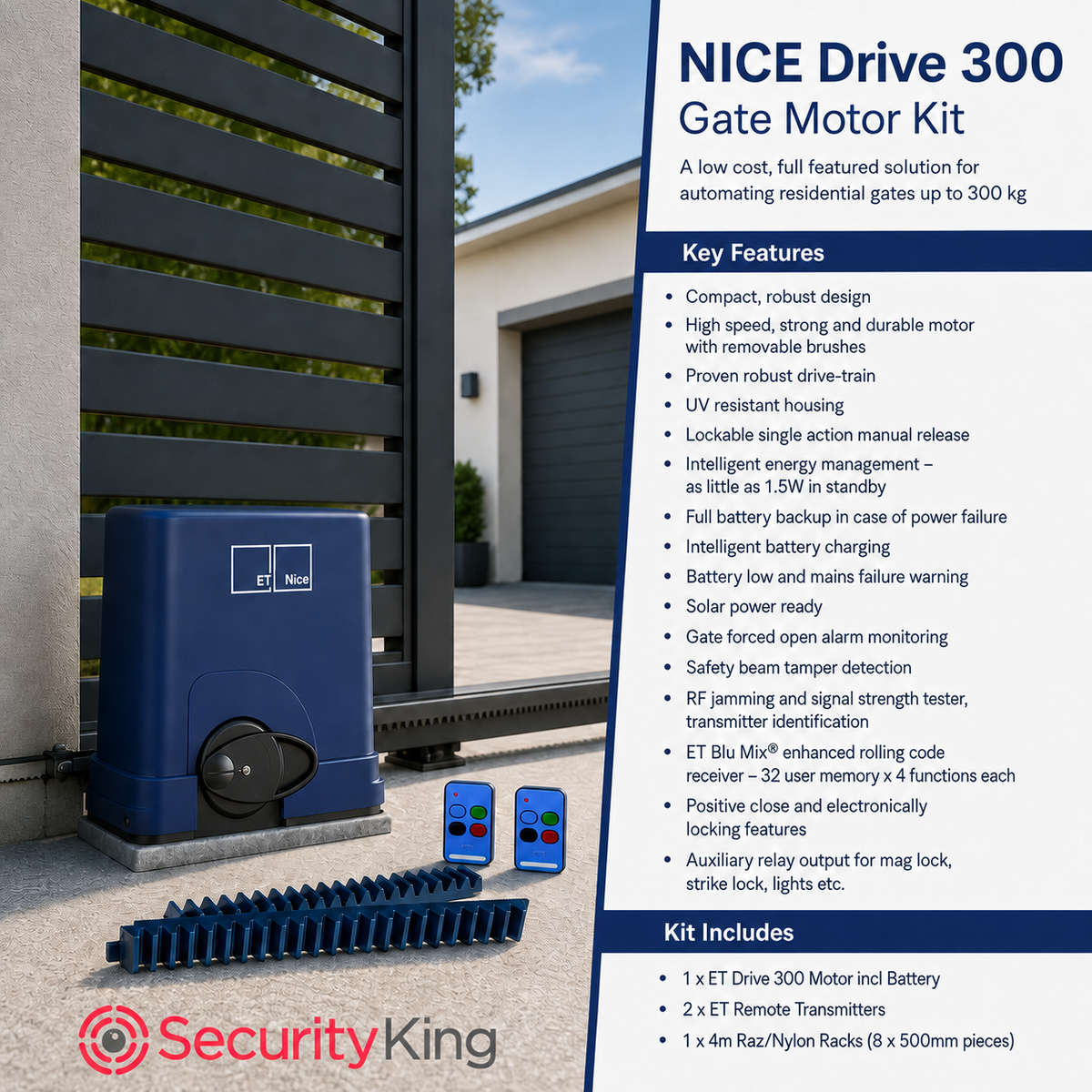 ET Nice Drive 300 Gate Motor Kit
