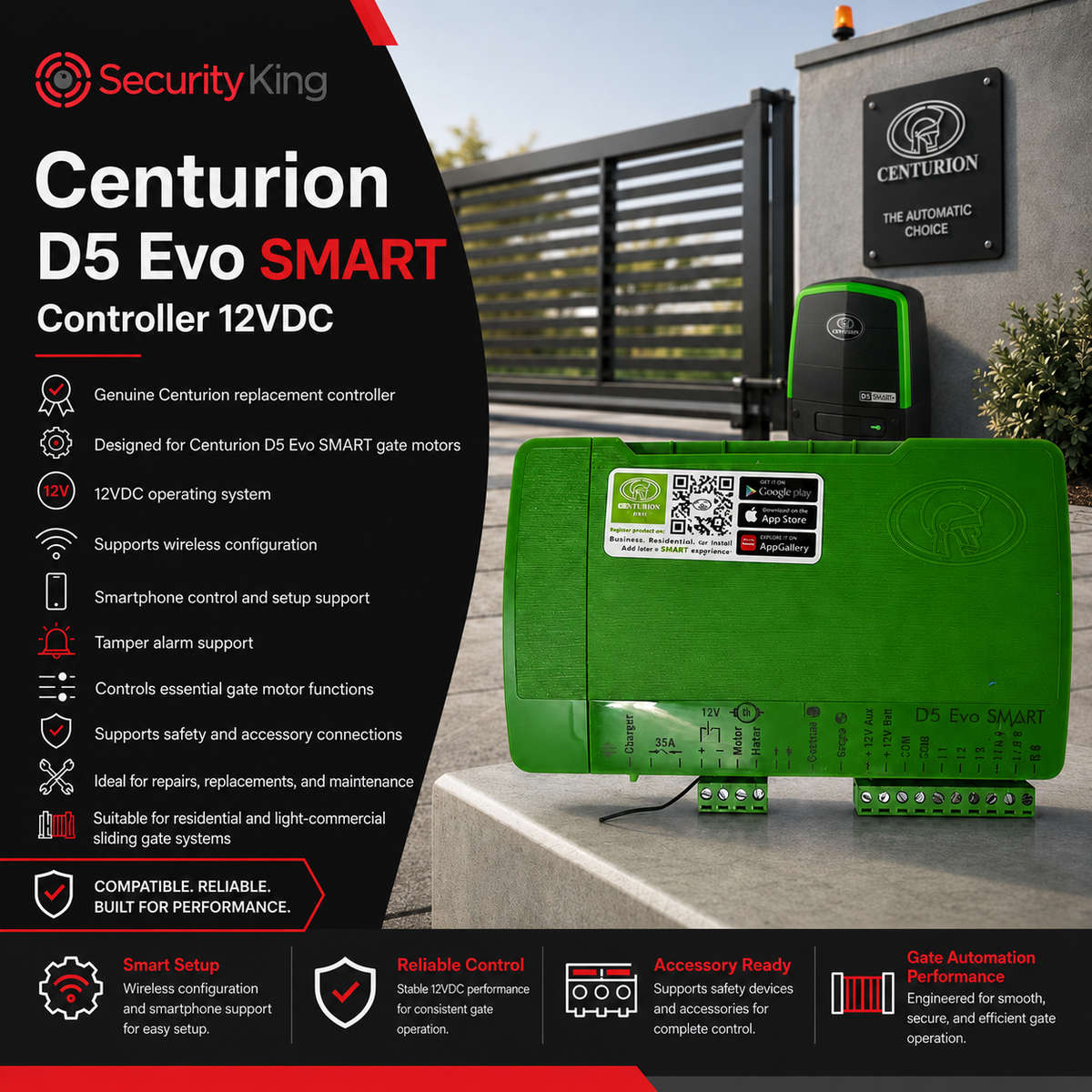 Centurion D5 Evo SMART Controller 12VDC