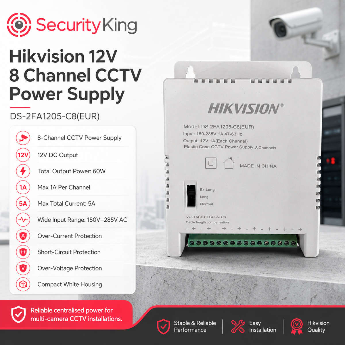Hikvision 8 Channel 1080p ColorVu Smart Hybrid Audio Complete Kit