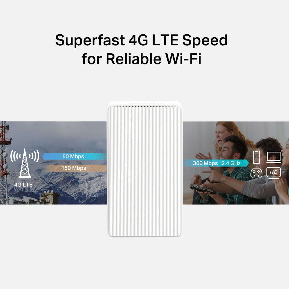 Mercusys Wireless 4G LTE Router - MB110 300Mbps