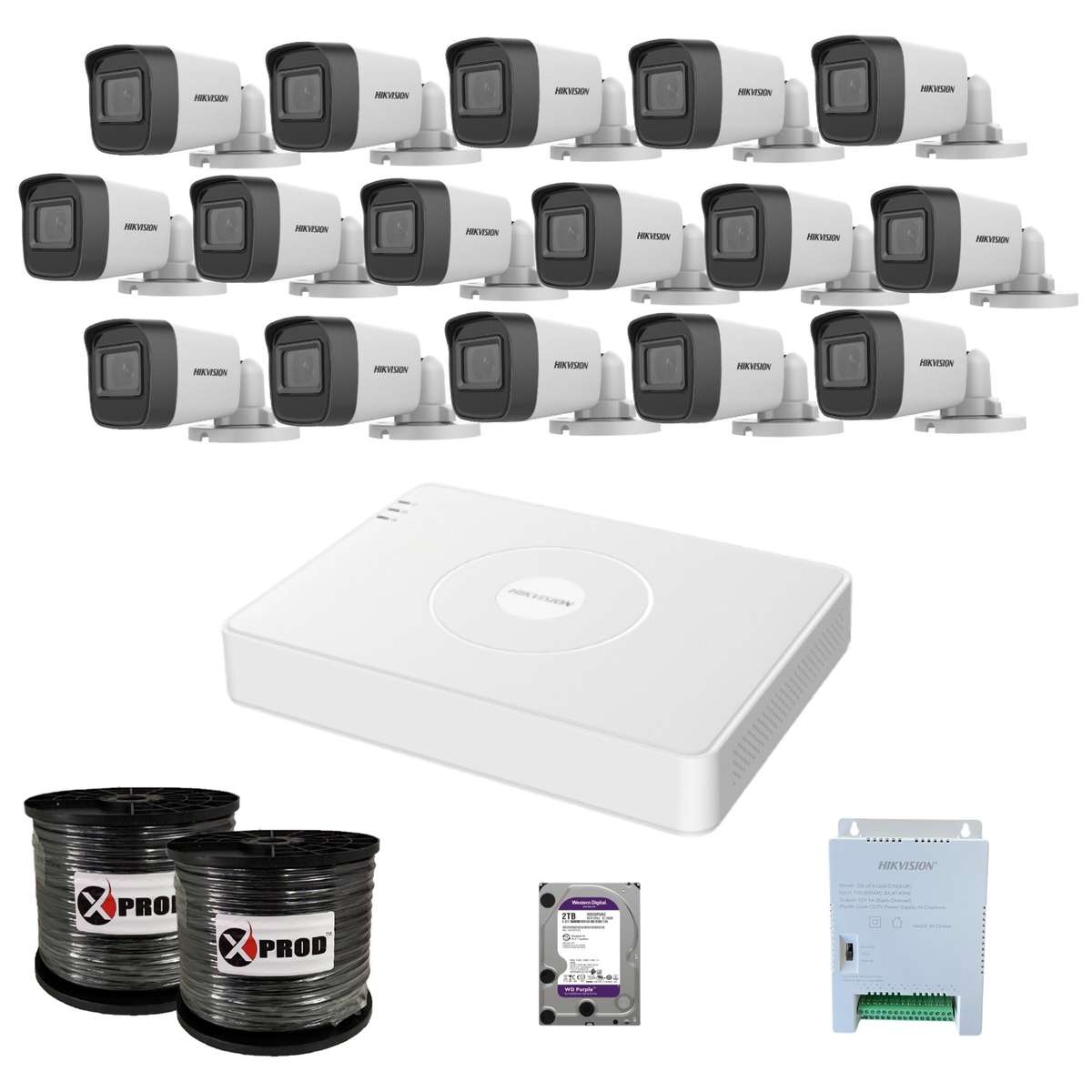 Hikvision 16 Channel 1080p Turbo HD Complete Kit