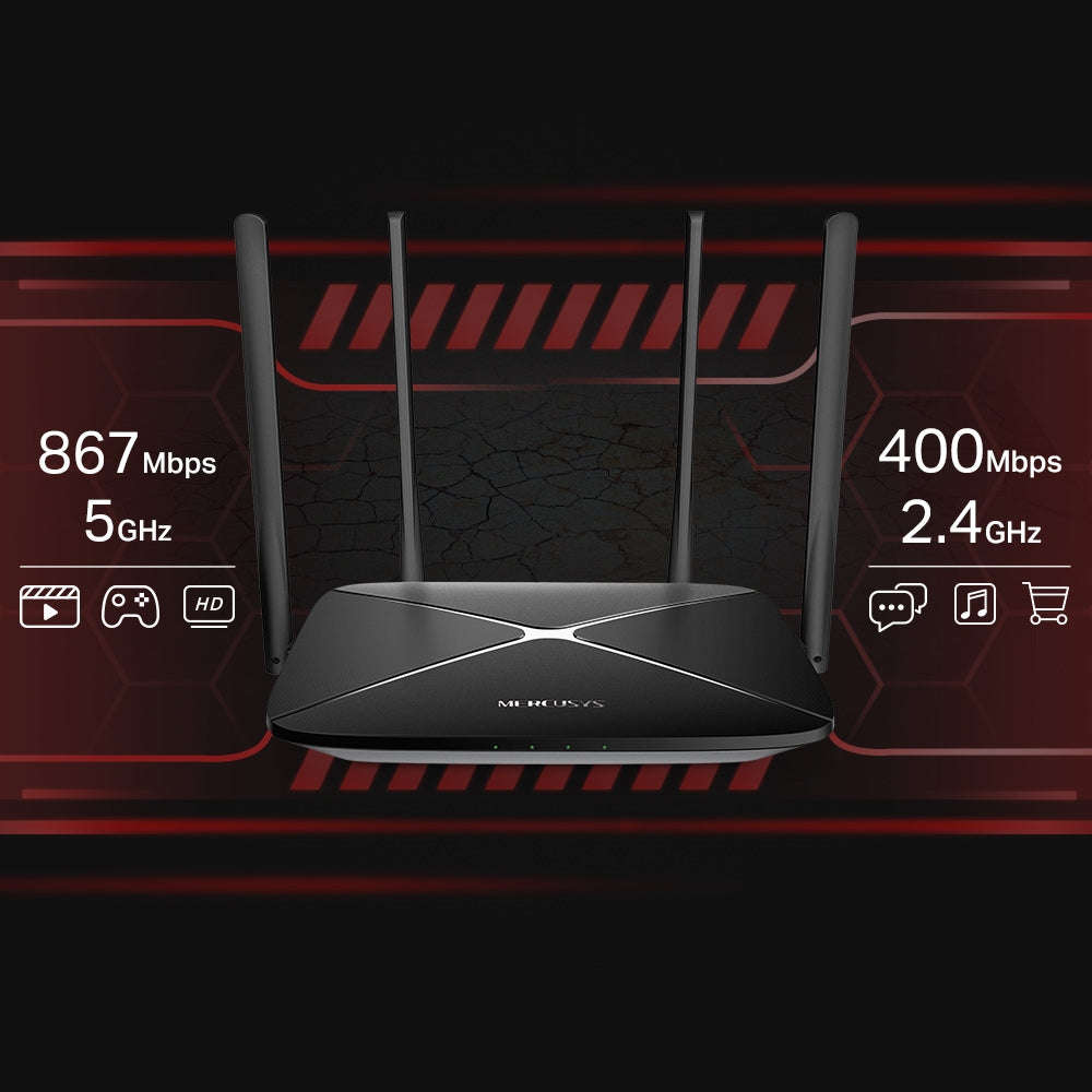 Mercusys AC12G AC1200 Wireless Dual Band Gigabit Router