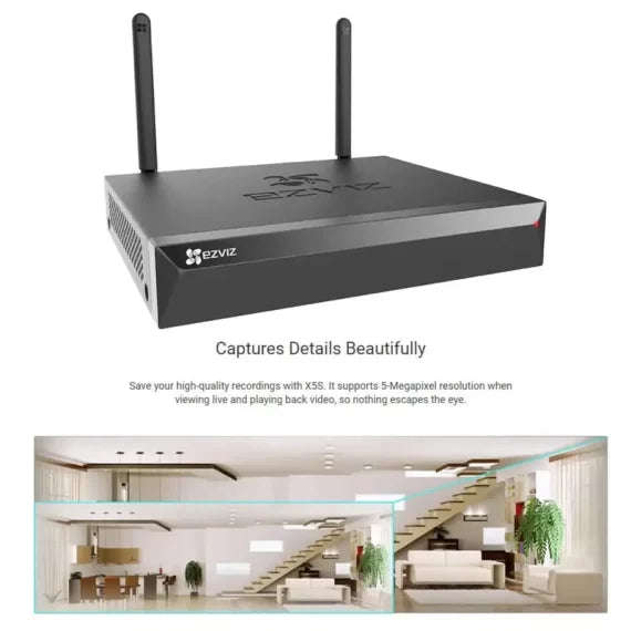 EZVIZ X5S 8 Channel Wireless NVR with HDMI & VGA Output