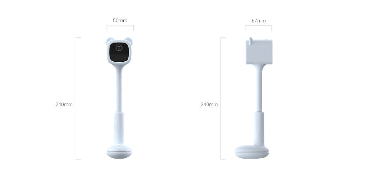 EZVIZ BM1 Battery-Powered Baby Monitor (Pink)