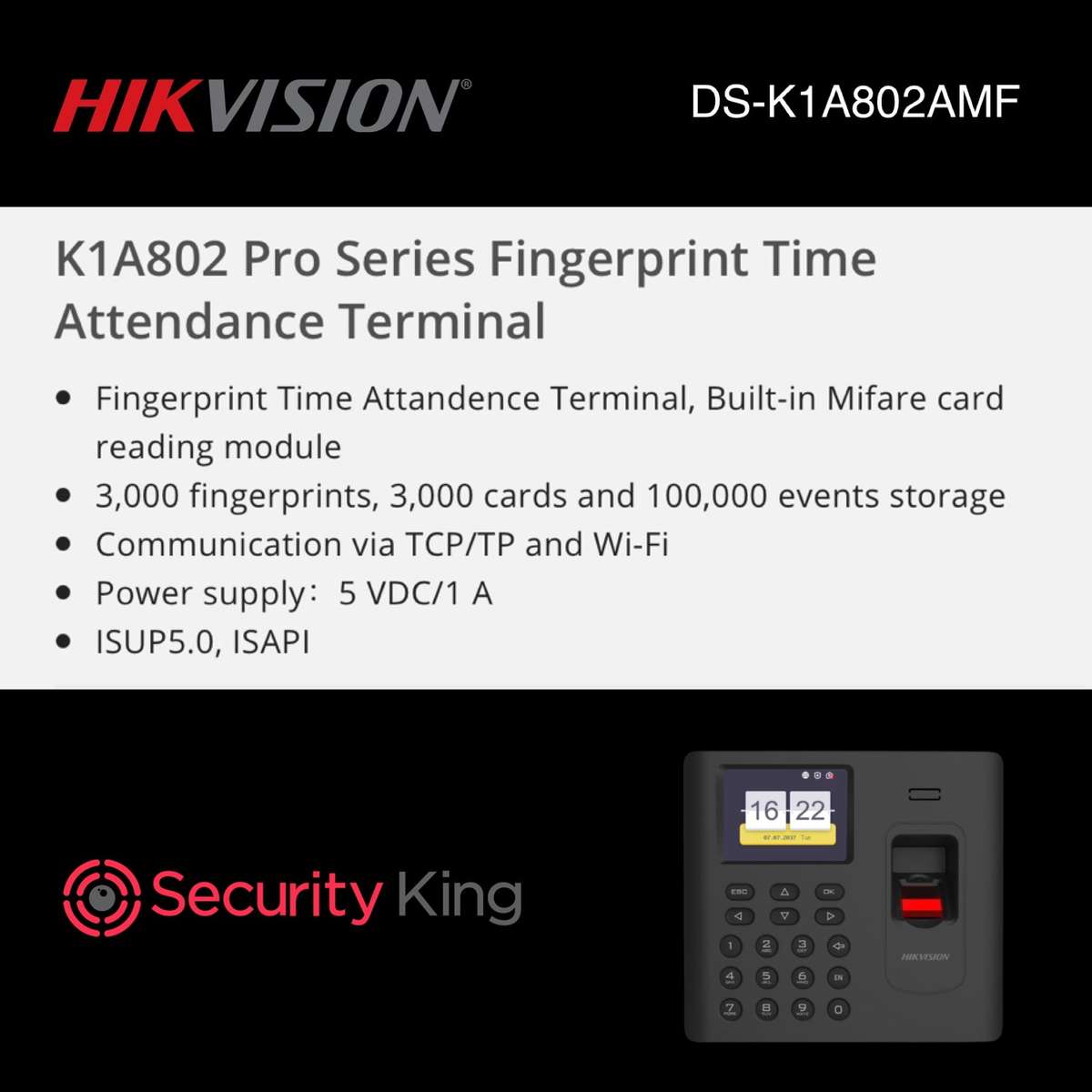 Hikvision Time & Attendance Terminal