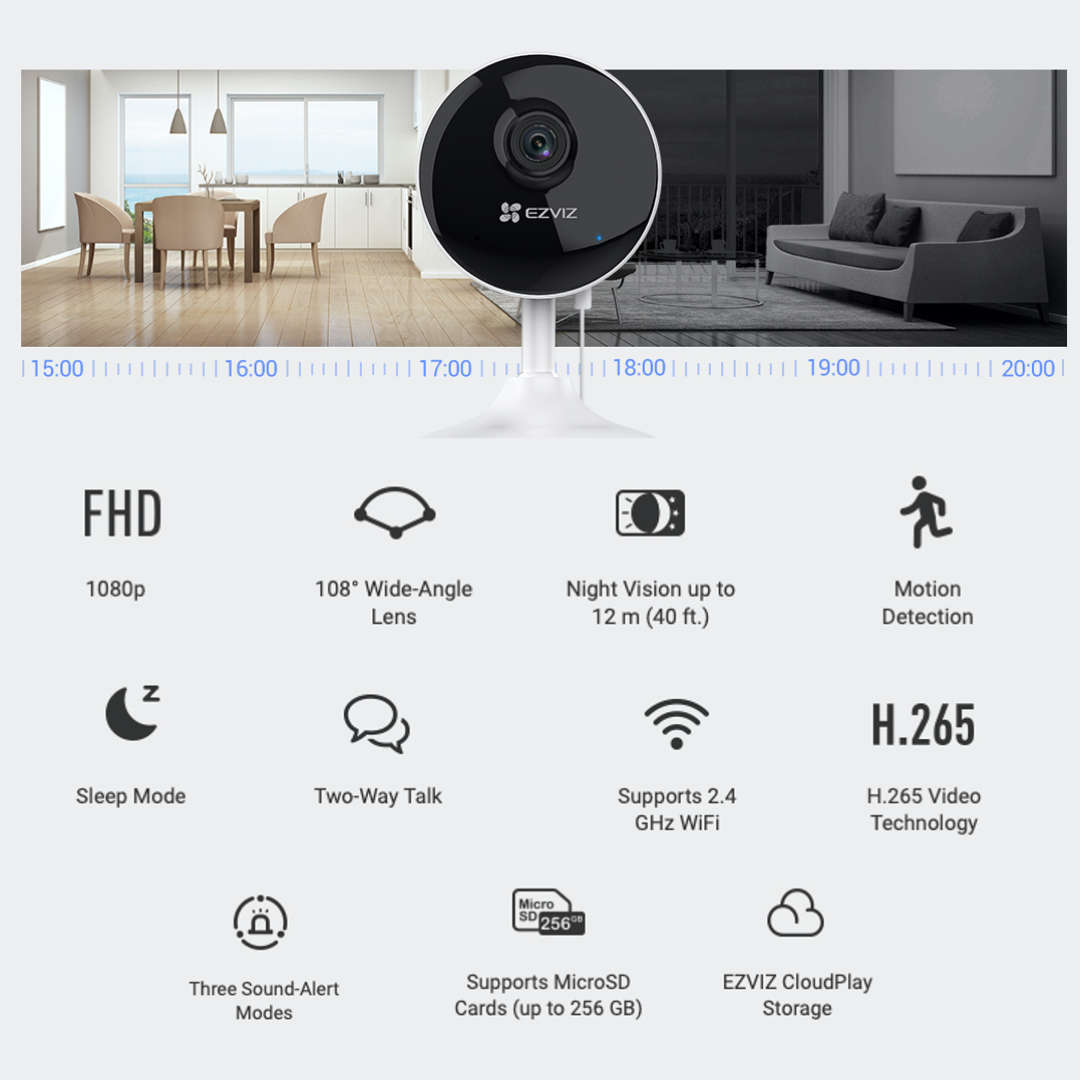 EZVIZ C1C-B 1080p Full HD WiFi IP Camera