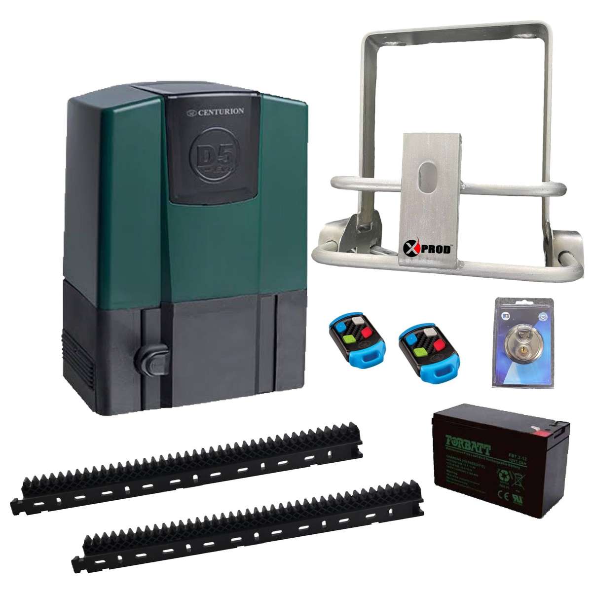 Centurion D5 Evo Gate Motor Kit with XPROD Anti-Theft Bracket