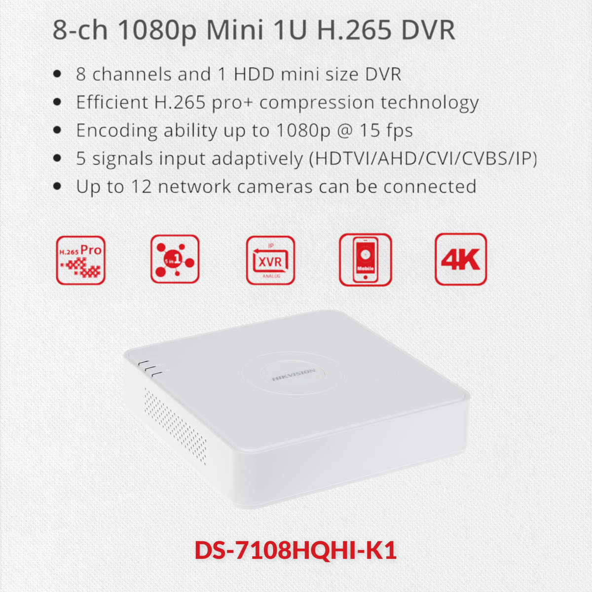 Hikvision 8 Channel 1080P DIY CCTV Kit