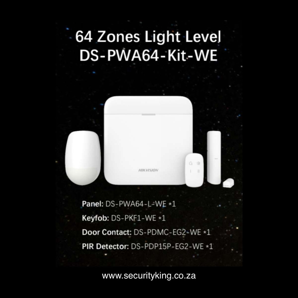Hikvision AX PRO 64 Zone Wireless Control Panel Kit