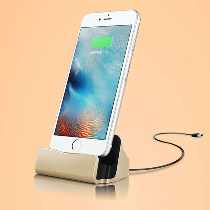 Apple iPhone 5/6 Charging Docking Station - Gold