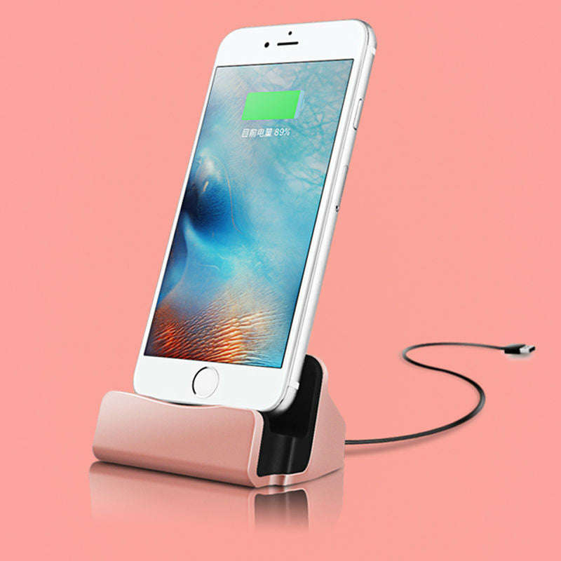 Apple iPhone 5/6 Charging Docking Station - Rose Gold