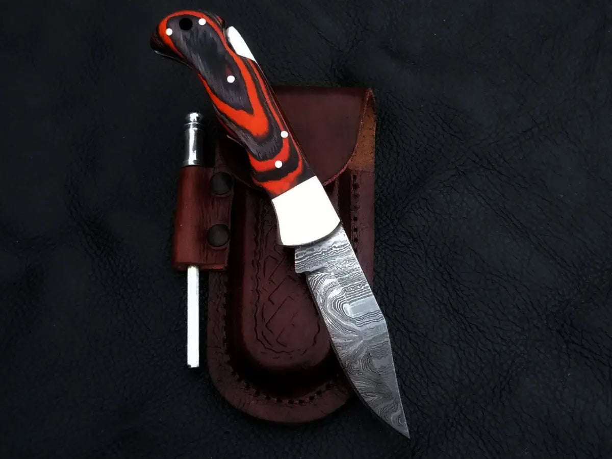 Damascus Steel Folding Knife-C81