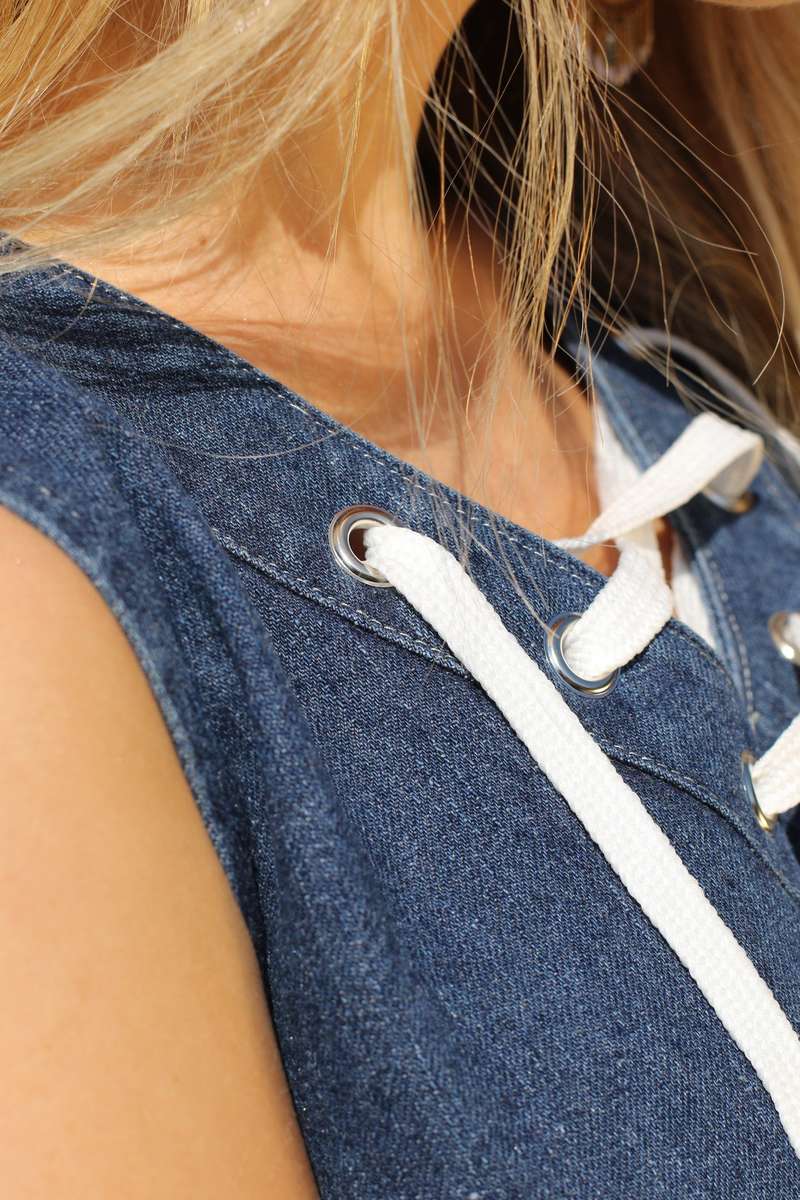 Denim Tunic Dress - M