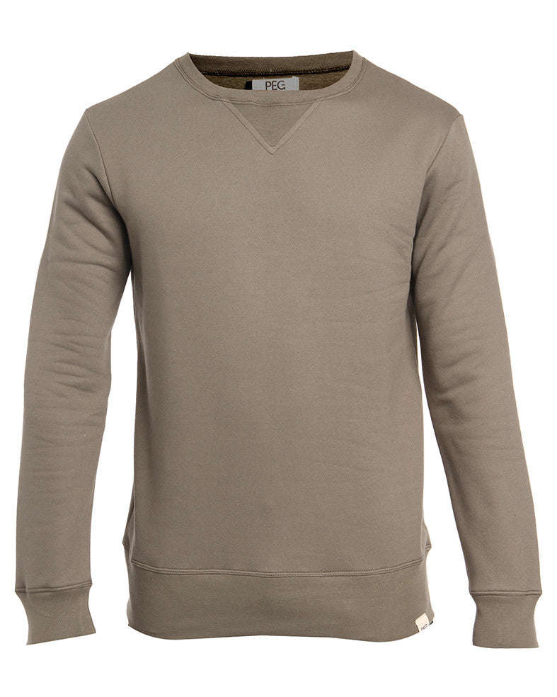 Peg Pull Over Fleece Jersey - Olive - L