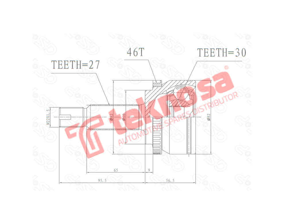 INNER CV JOINT - HY3020A (TEKNOSA)