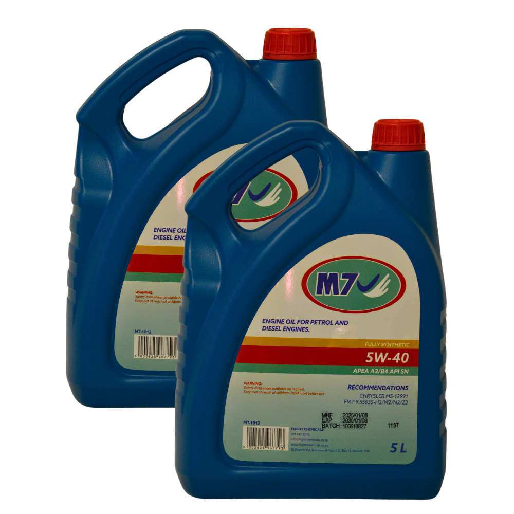 M7 5W-40 FULLY SYNTHETIC A3/B4 OIL - 5L x 2