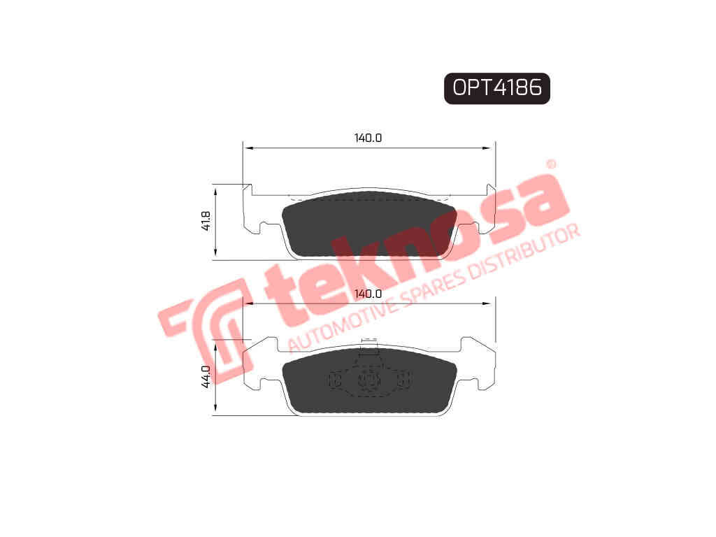 BRAKE PADS - OPT4186 (OPTIMA)