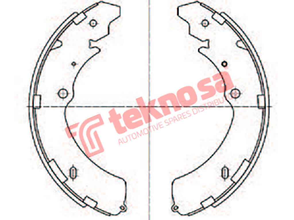 BRAKE SHOES - OPT636PB (OPTIMA)