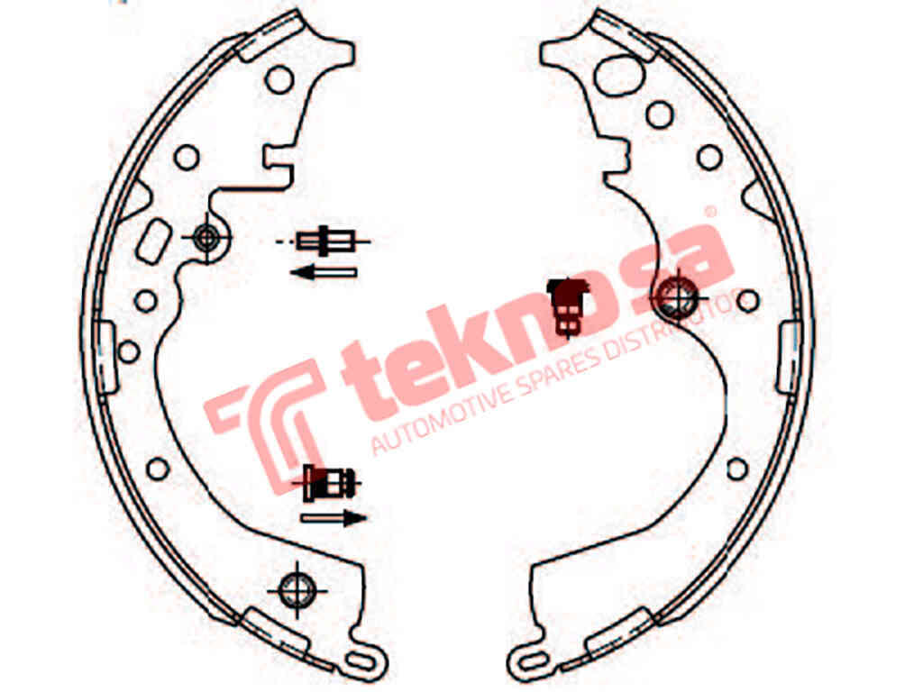 BRAKE SHOES - OPT639PB (OPTIMA)