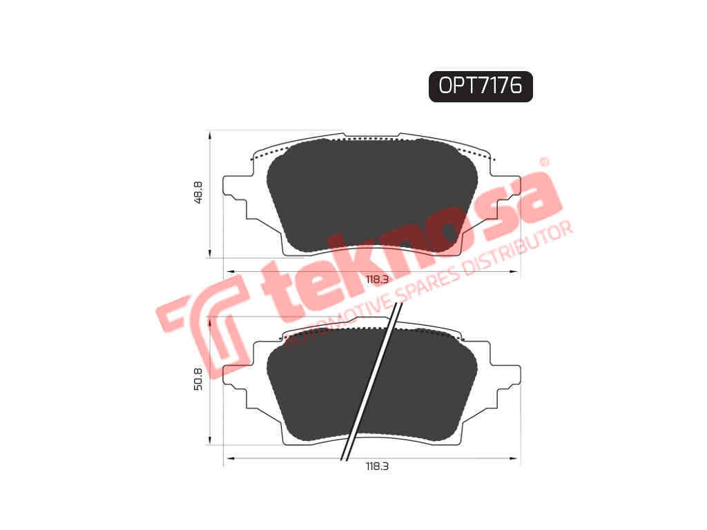 BRAKE PAD SET - OPT7176 (OPTIMA)