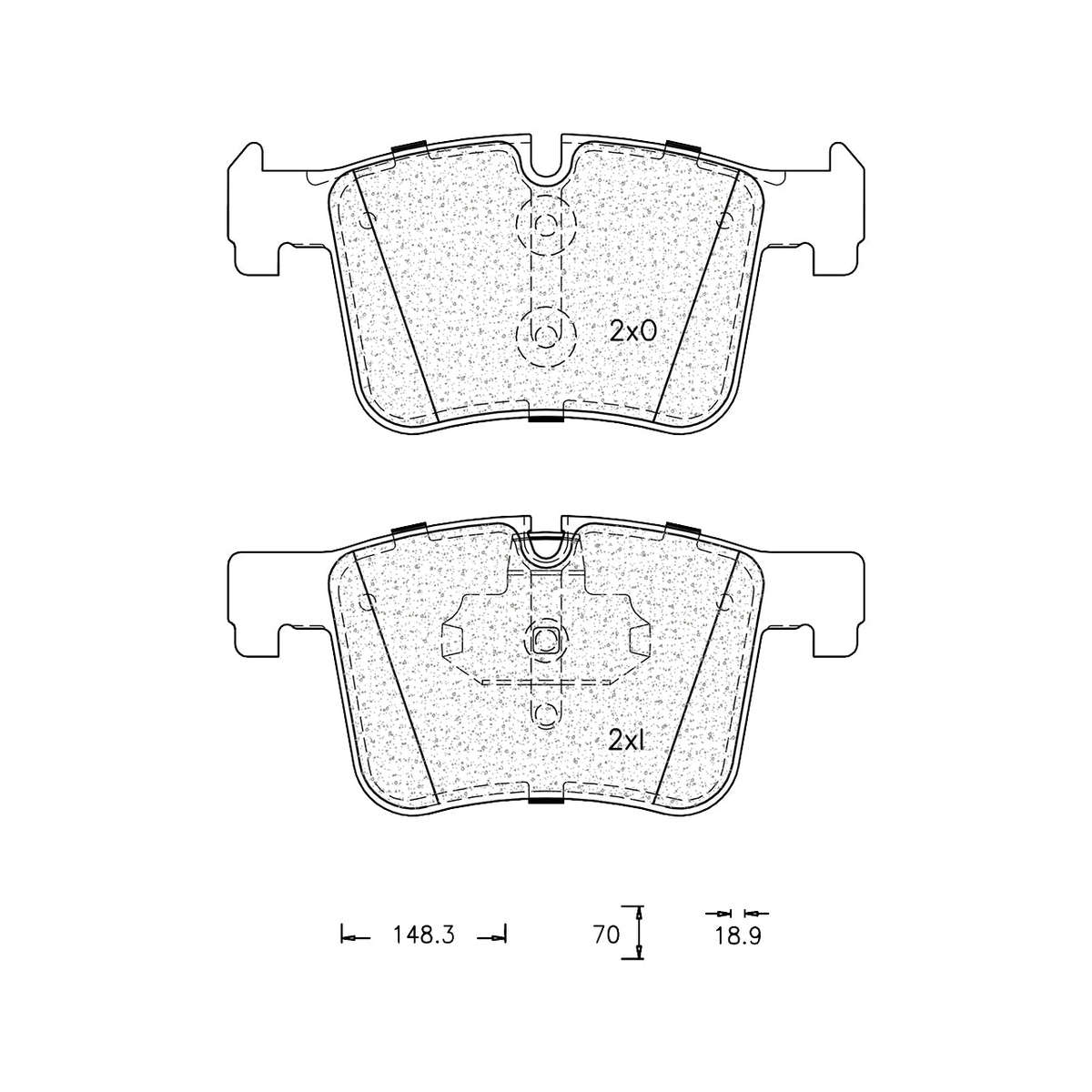 Brake Pad Set - Ate1219 (Ate)
