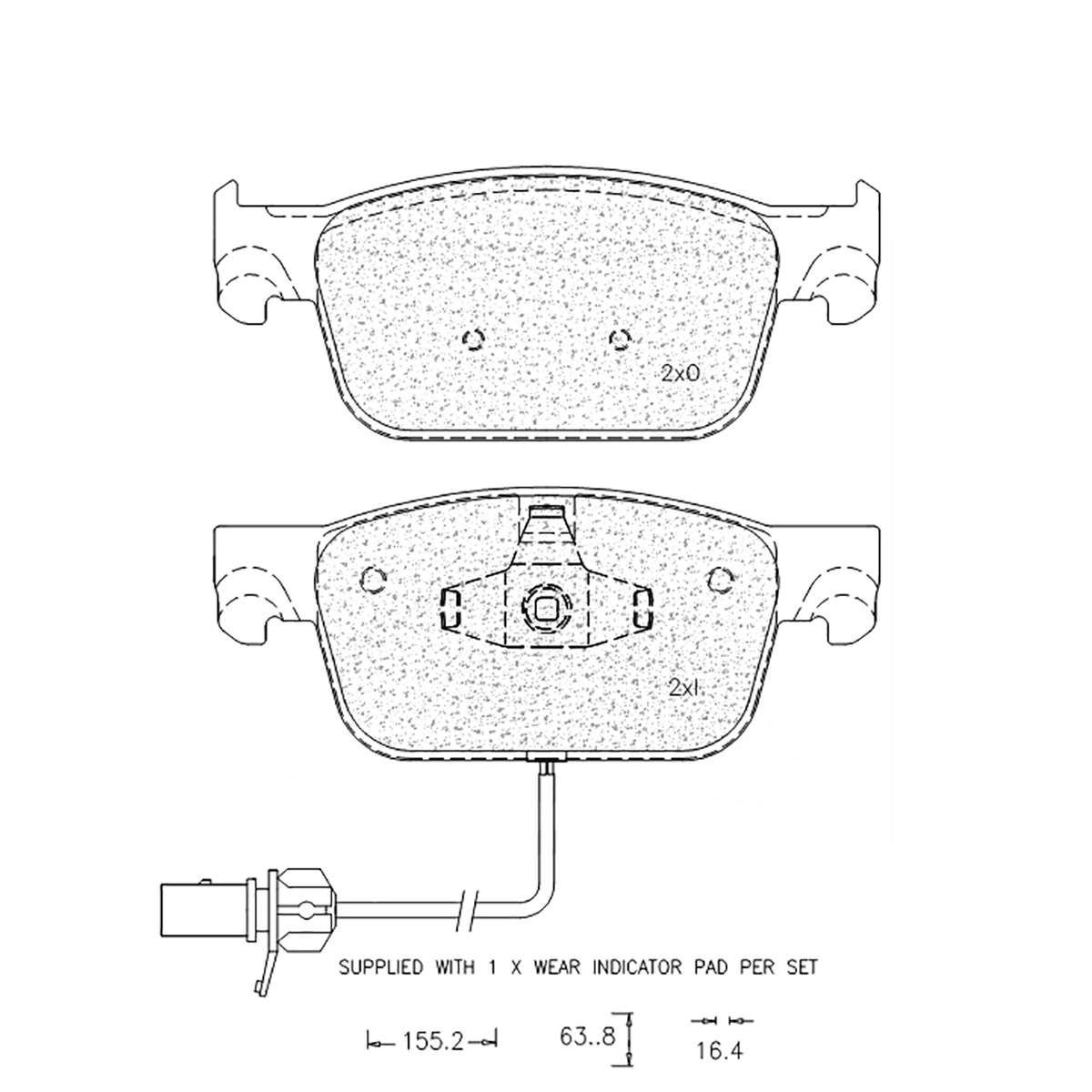 Brake Pad Set - Ate1306 (Ate)