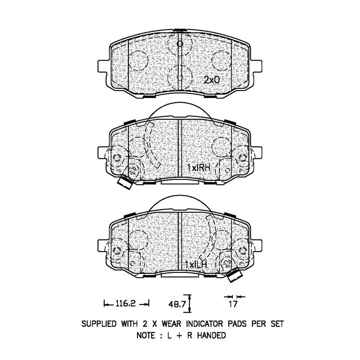Brake Pad Set - Ate1335 (Ate)