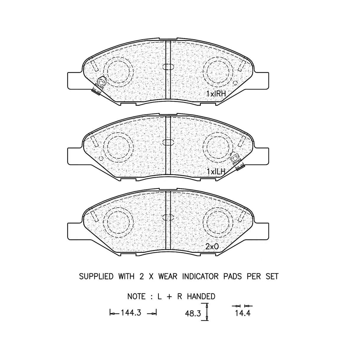 Brake Pad Set - Ate171 (Ate)