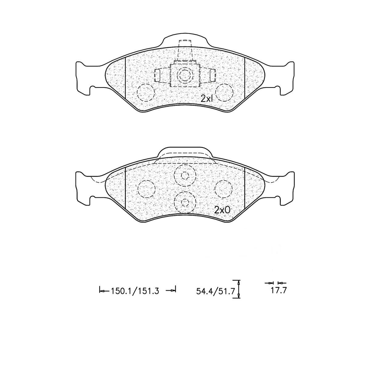 Brake Pad Set - Ate541 (Ate)