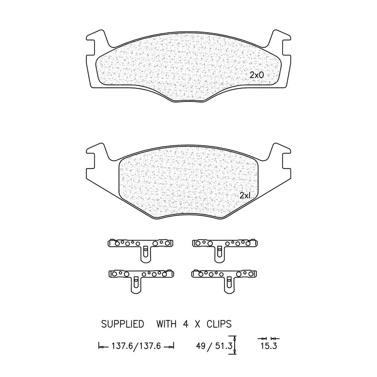 Brake Pad Set - Ate562 (Ate)