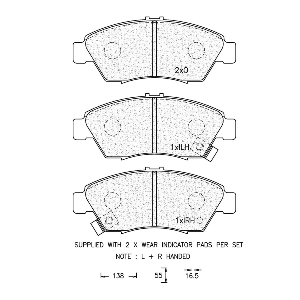 Brake Pad Set - Ate614 (Ate)