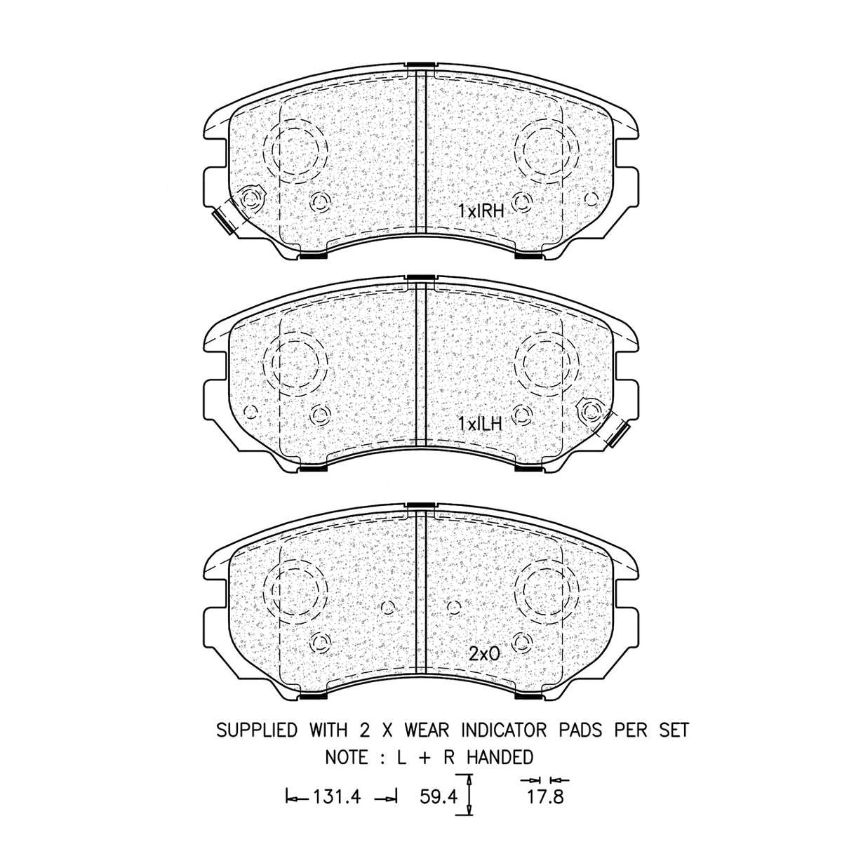 Brake Pad Set - Ate960 (Ate)