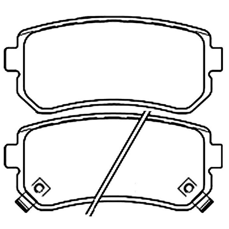 Brake Pads - Rear: Hyundai i10, i20, i30, 07>, Kia Rio 10>, Picanto 04-11, Cerato 09>