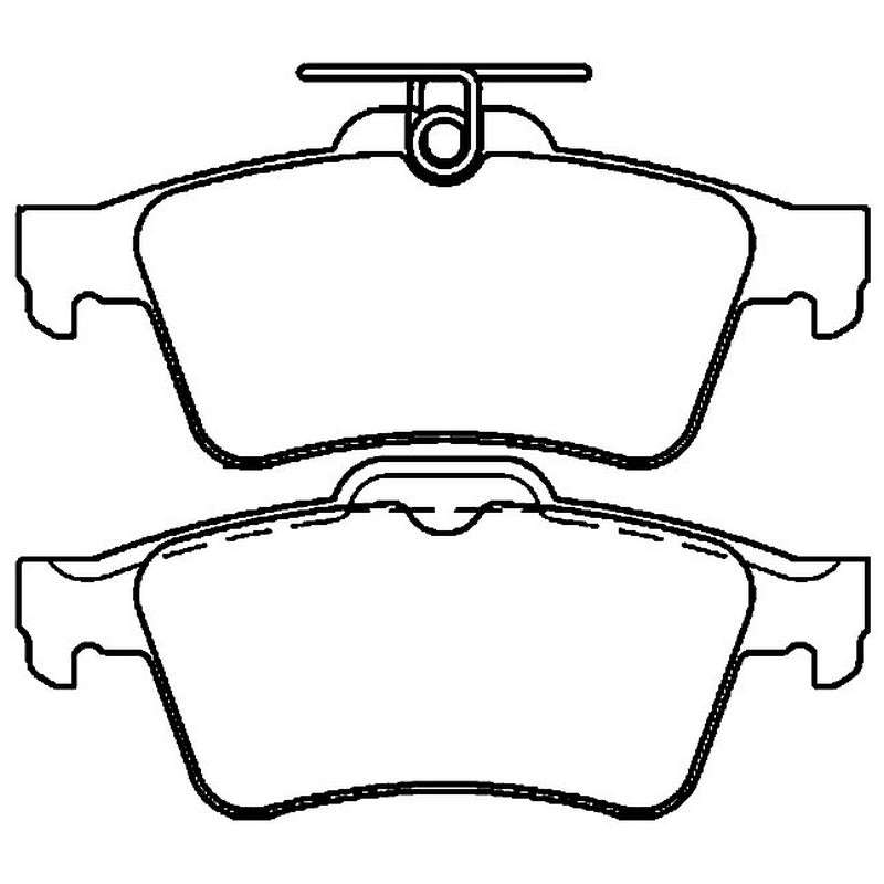 Brake Pads - Rear: Mazda 3, Ford Focus 2, Volvo S40, V50