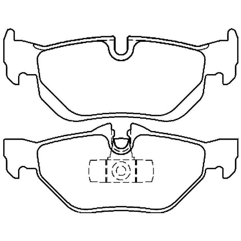 Brake Pads - Rear: BMW 120  E87 2004-11