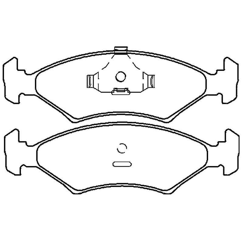 Brake Pads - Front: Ford Fiesta, Bantam, Mazda Soho 1999-04