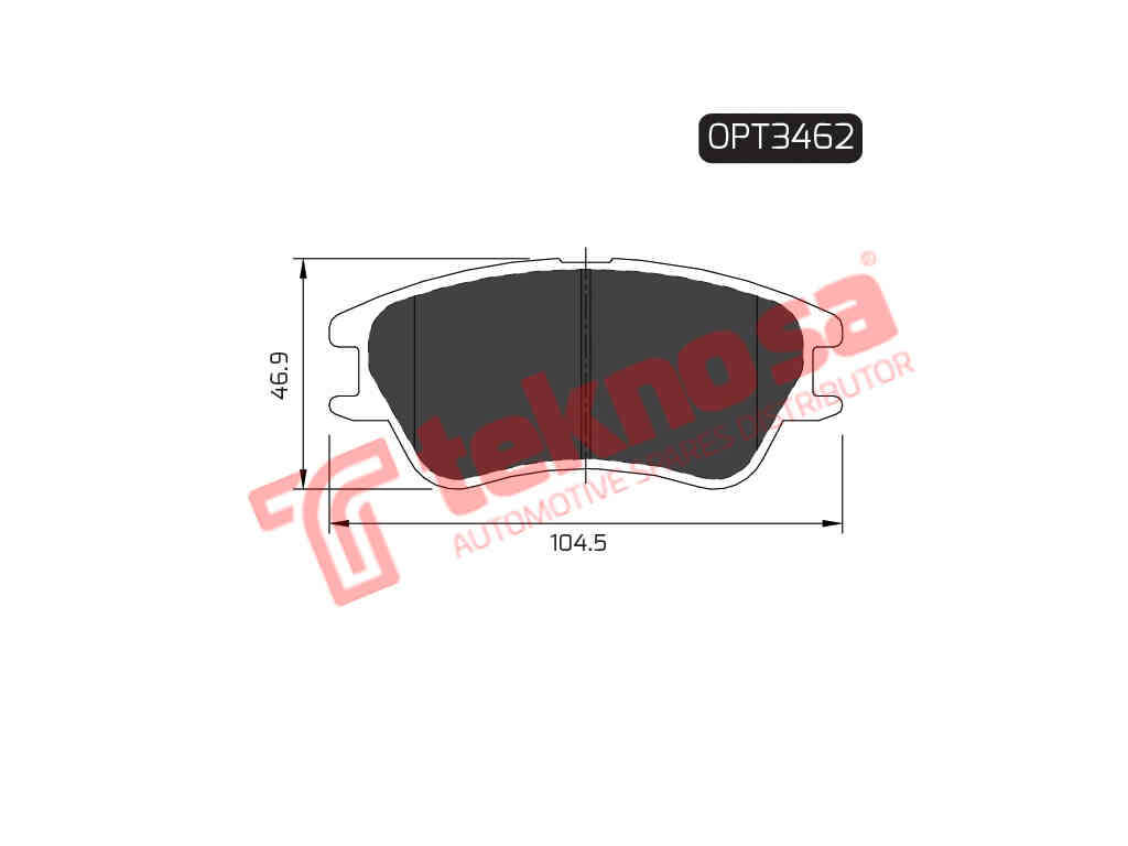 BRAKE PADS - OPT3462 (OPTIMA)