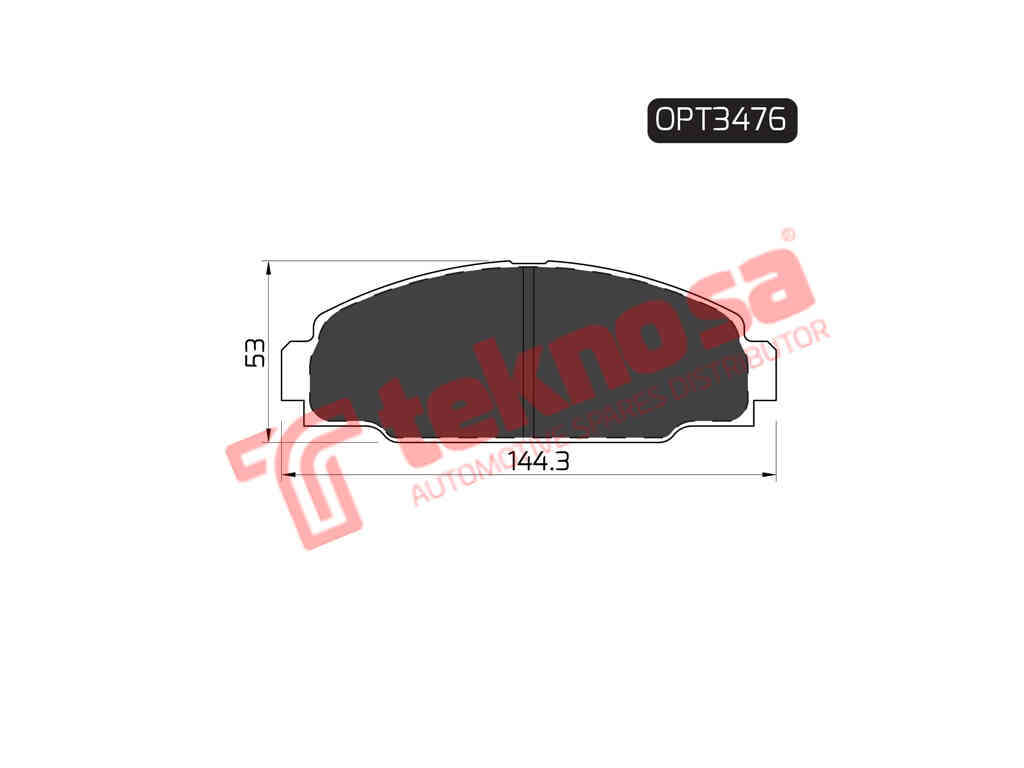 BRAKE PADS - OPT3476 (OPTIMA)