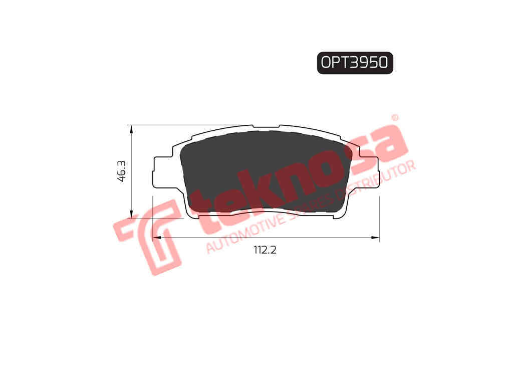 BRAKE PADS - OPT3950 (OPTIMA)