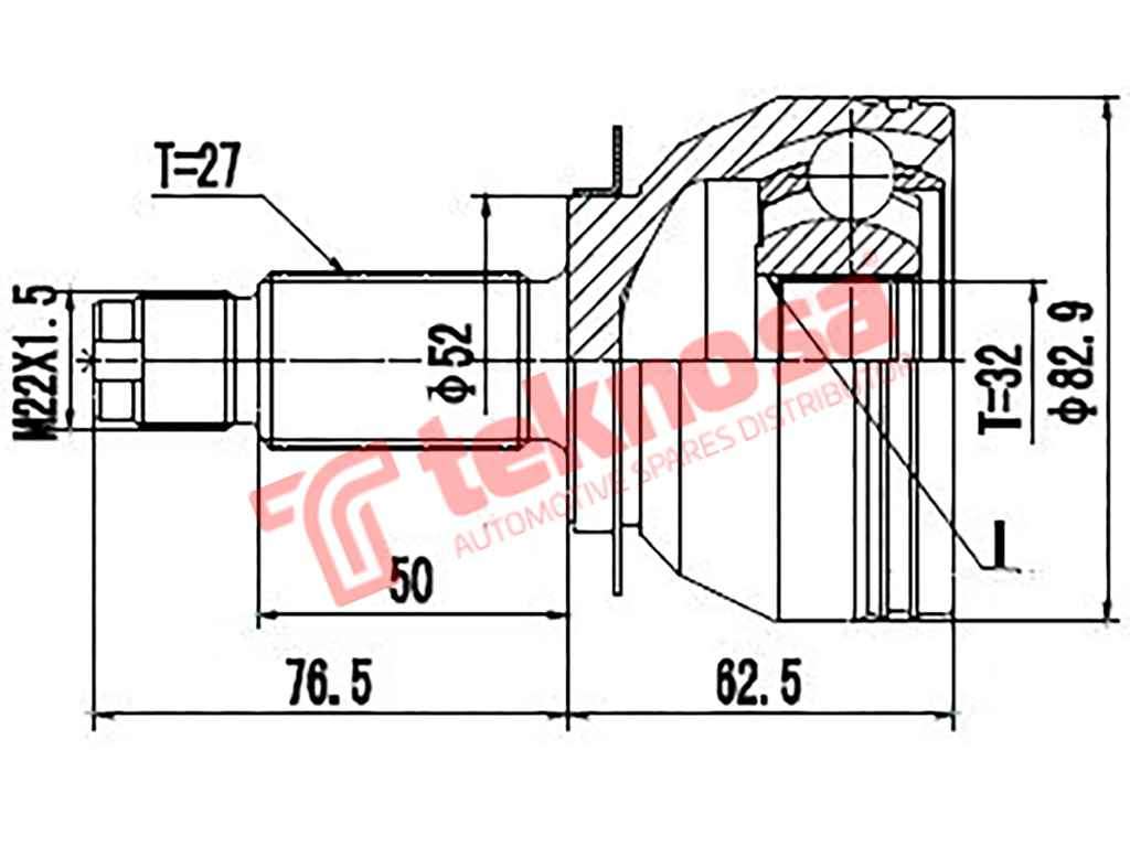 OUTER CV JOINT - SB3005 (TEKNOSA)