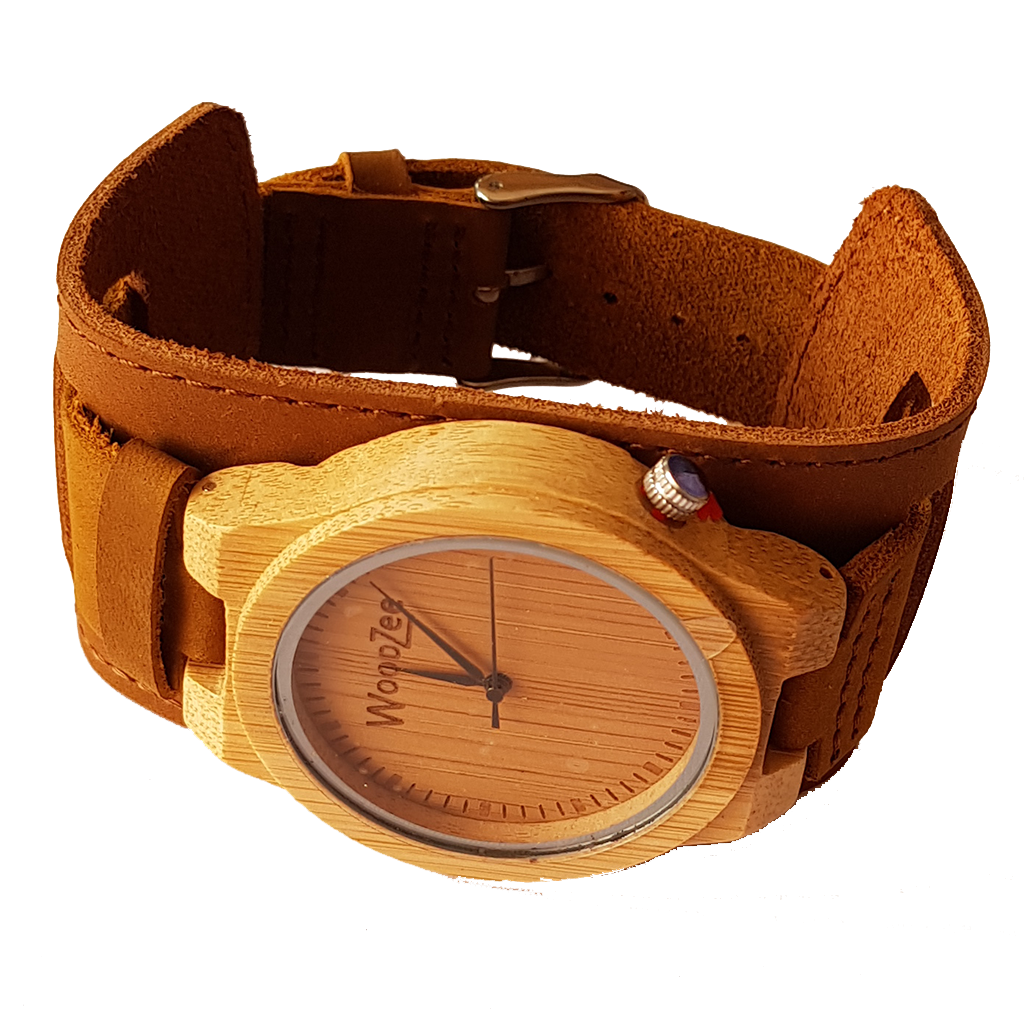 Bad Boy - Wooden Maple Watch With Leather Strap