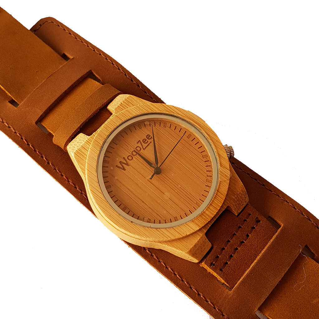 Bad Boy - Wooden Maple Watch With Leather Strap