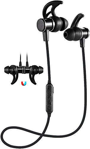 Sport Wireless Headsets, Bluetooth 4.1 Magnetic Sweatproof Headsets, Stereo Noise Cancellation Ea...