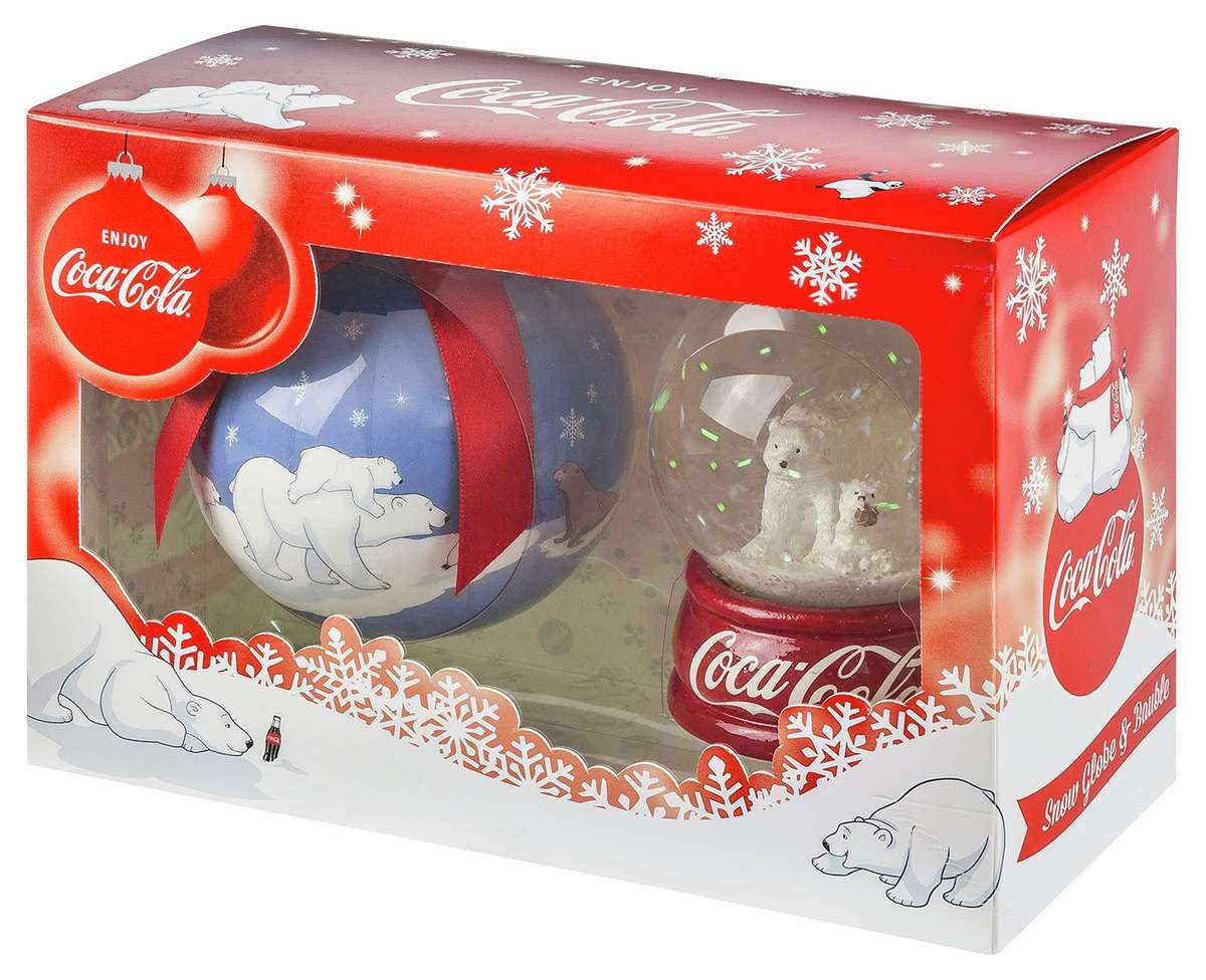 Coca-Cola Snow Globe and Bauble